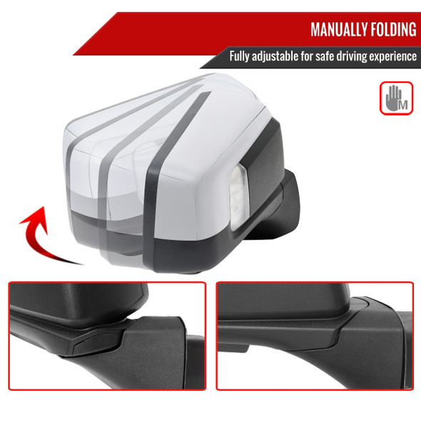 2019-2025 Chevrolet Silverado 1500 Chrome Power Adjustable, Manual