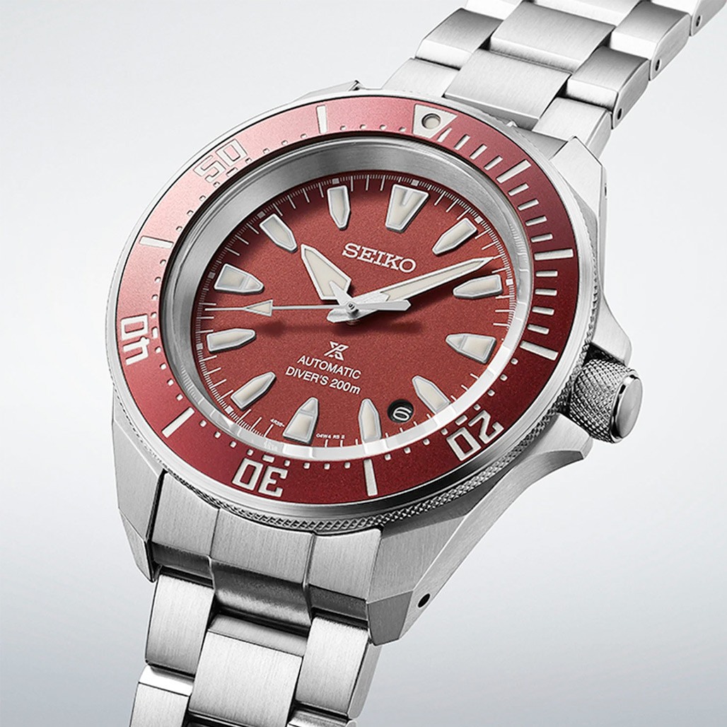 Seiko Prospex 42mm Samurai Automatic Diver with Red Dial #SRPL11