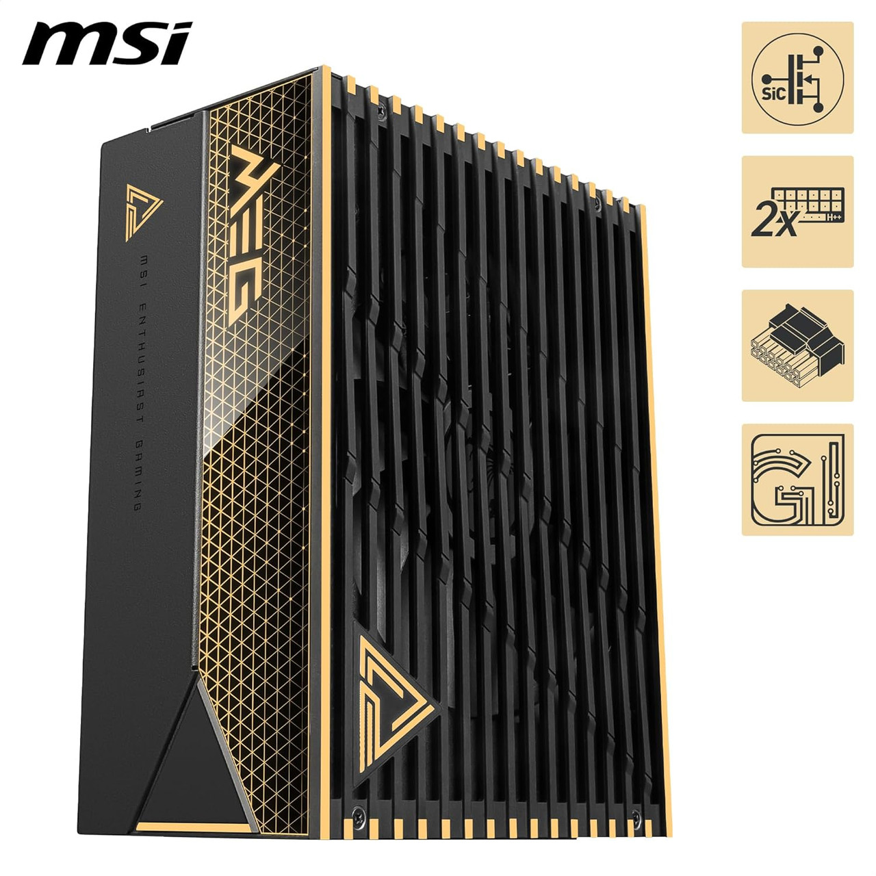 MSI MEG Ai1600T PCIE5 ATX 3.1 1600W Gaming Power Supply