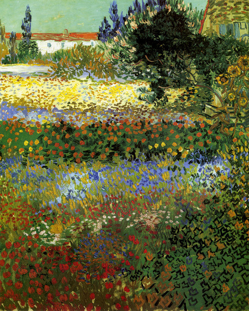 Art Prints of Garden with Flowers, No. 2, 1888 by Van Gogh