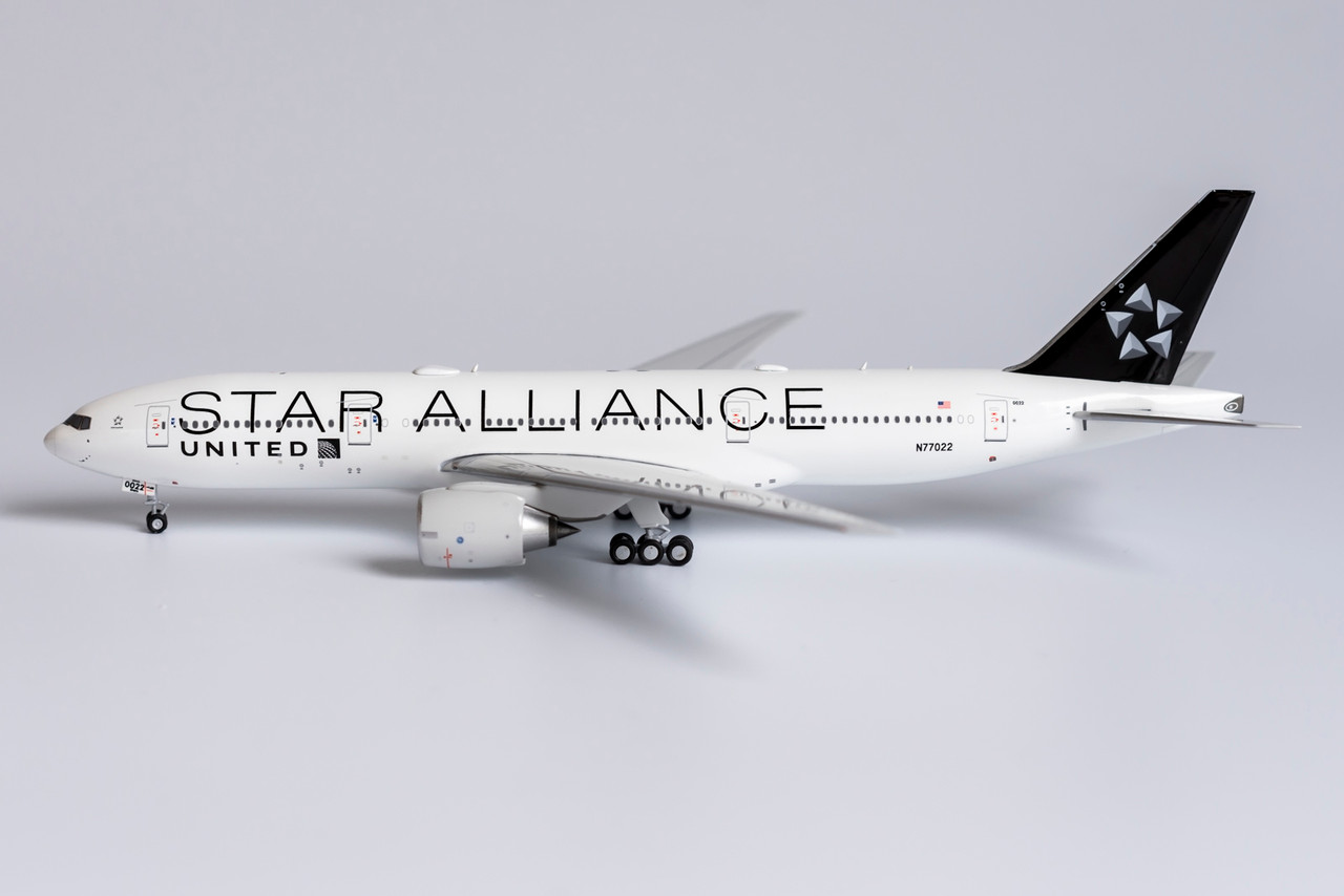 NG Model United Airlines Star Alliance 777-200ER N77022 72001 1:400