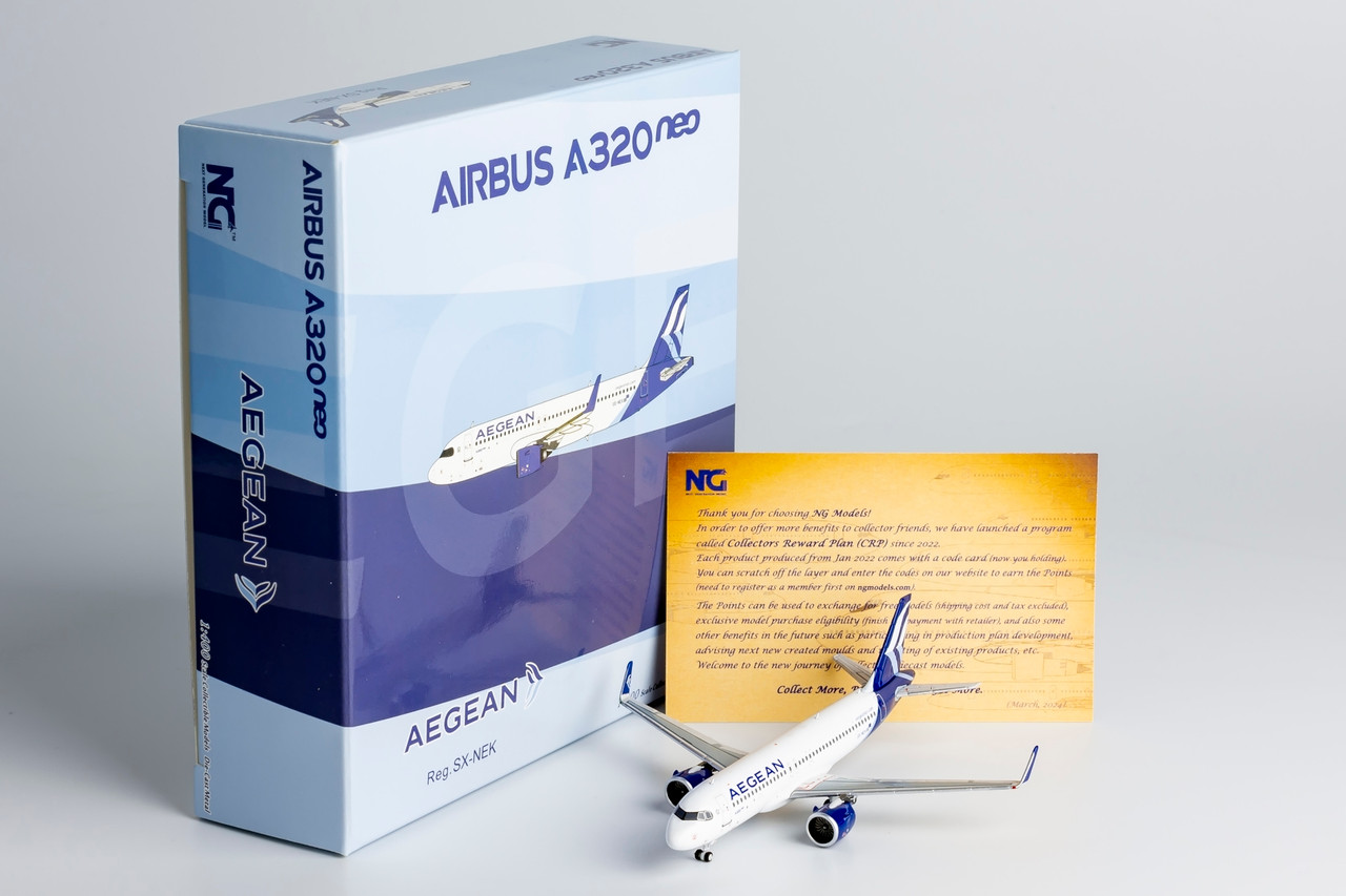 NG Models Aegean Airlines A320neo SX-NEK n/c 15039 1:400