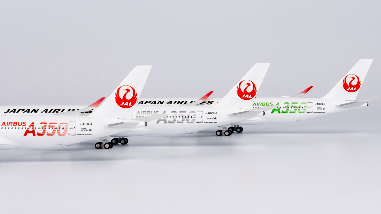 NG Model Japan Airlines (JAL) A350-900 silver 