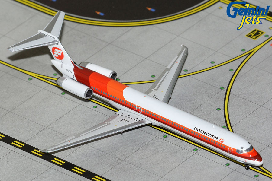Gemini Jets Frontier Airlines MD-80 N859HA Saul Bass orange-and