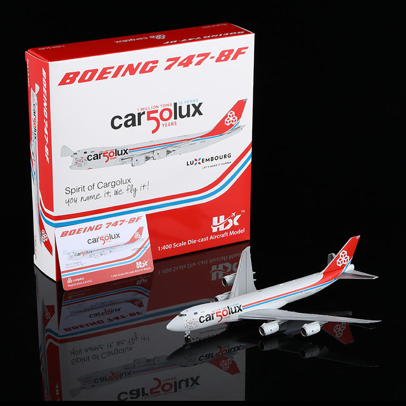 HX Models Cargolux Boeing 747-8F LX-VCC B632001 1:400