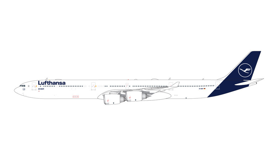 Gemini Jets LUFTHANSA A340-600 (New Livery) D-AIHI GJDLH1830 1:400