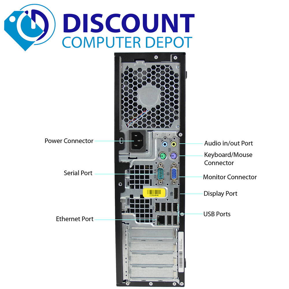 HP Compaq Elite 8300 SFF Desktop Computer i7 3rd Generation 8GB