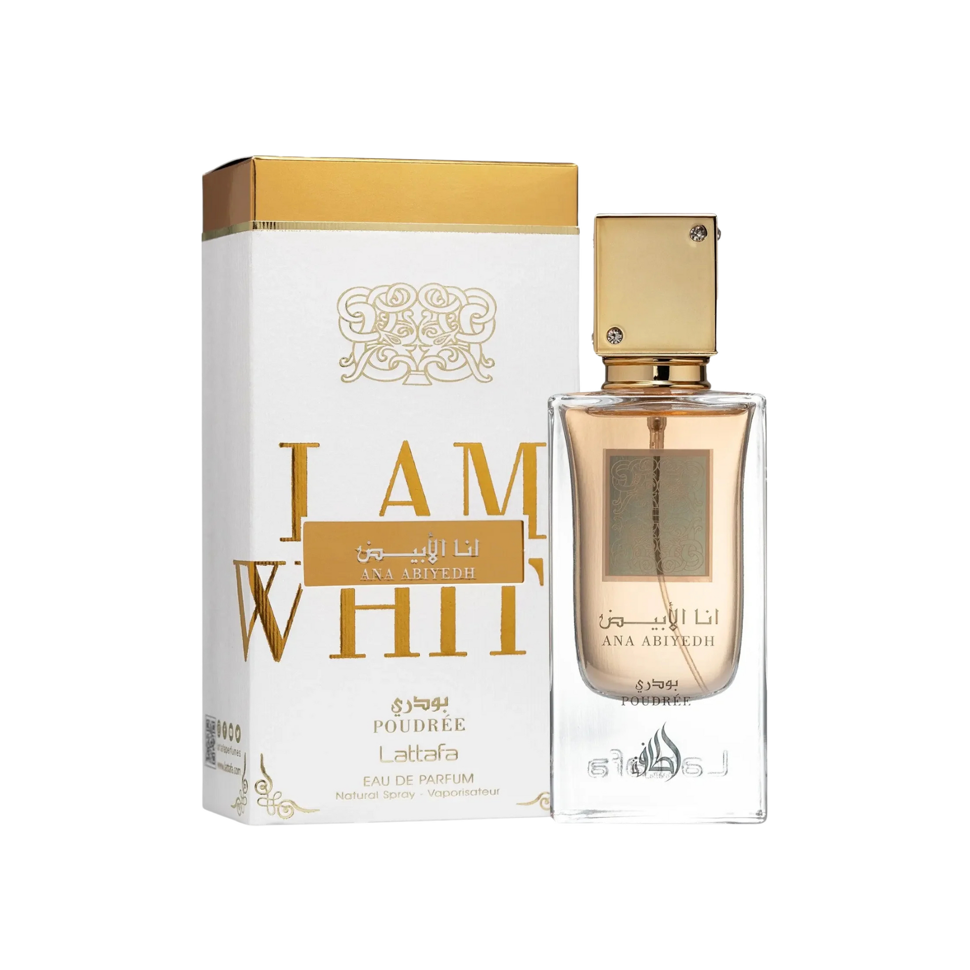Lattafa Ana Abiyedh Poudree Eau de Parfum Fragrance for Unisex