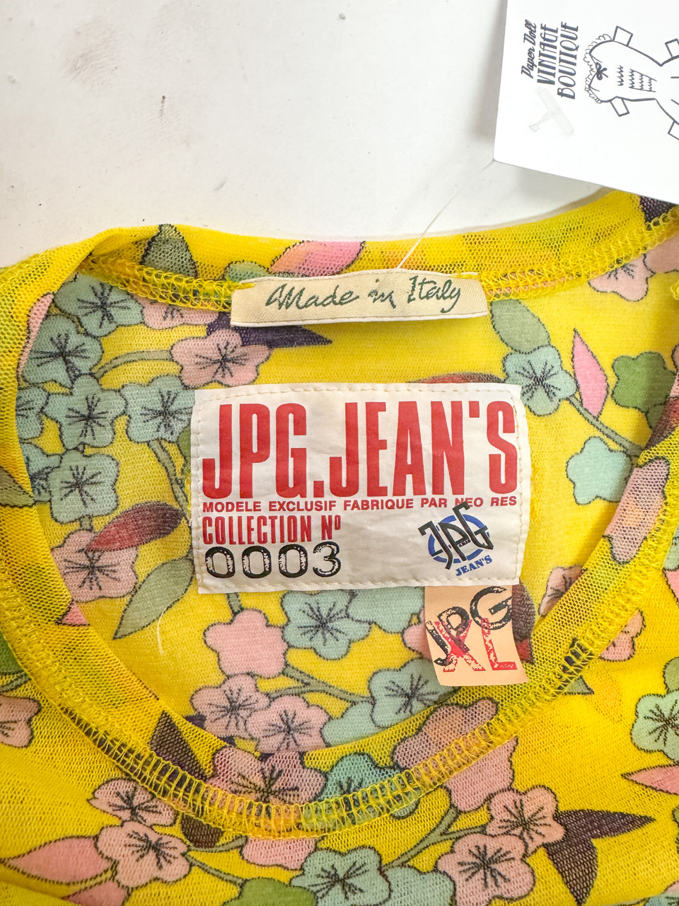 Y2K Jean Paul Gaultier JPG Jeans Mesh Top