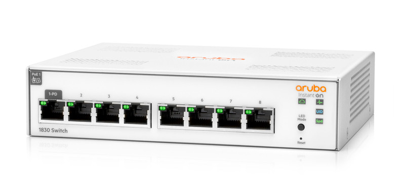 HPE Aruba Instant On 1830 Smart Switch - 8 Ports | TapeandMedia.com