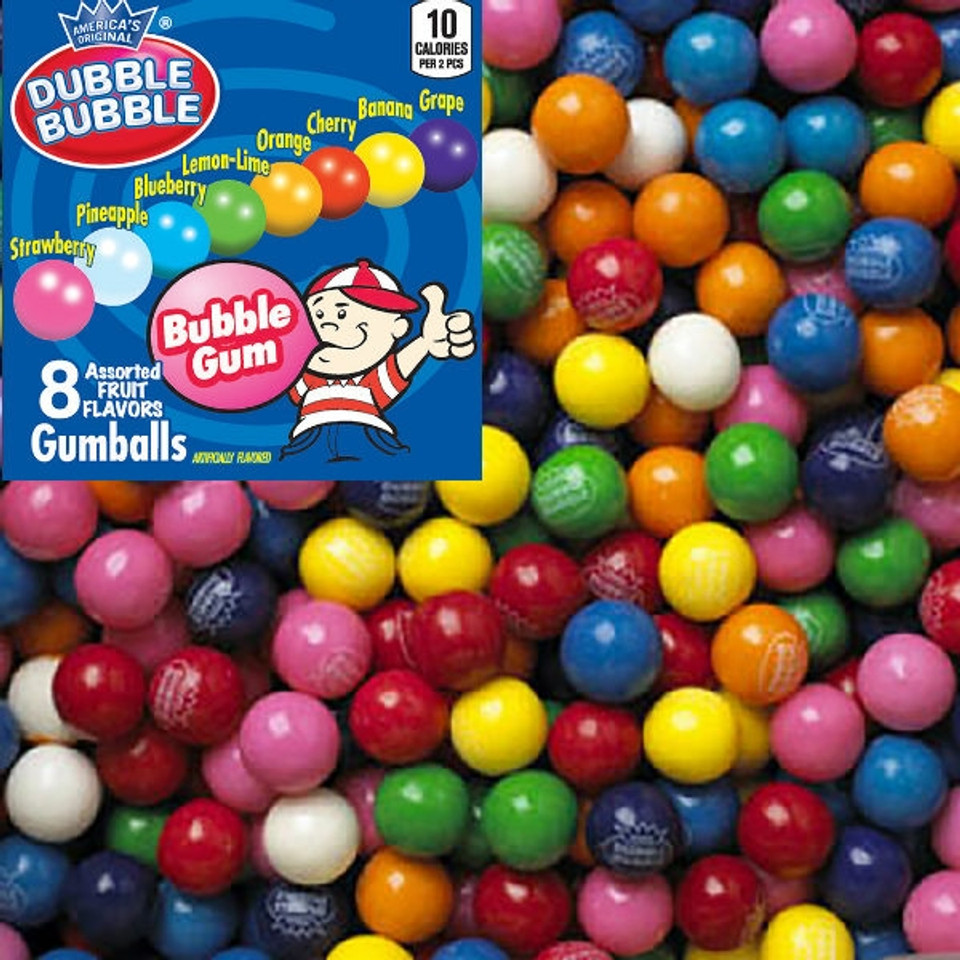 Dubble Bubble Jr. Assorted 5800 count Gumballs (Half Inch
