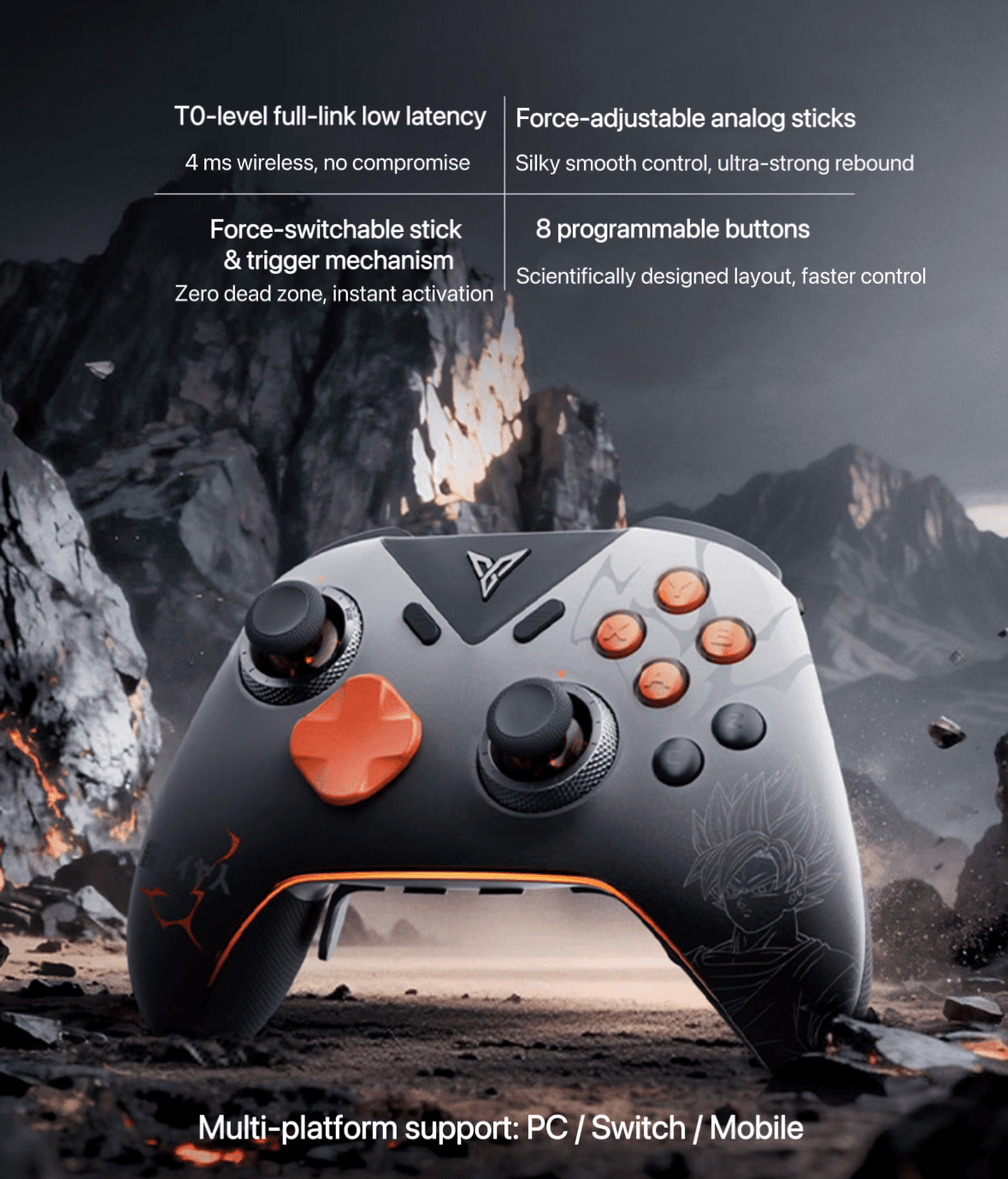 Flydigi Vader 5 Pro x Dragon Ball Z Gaming Controller
