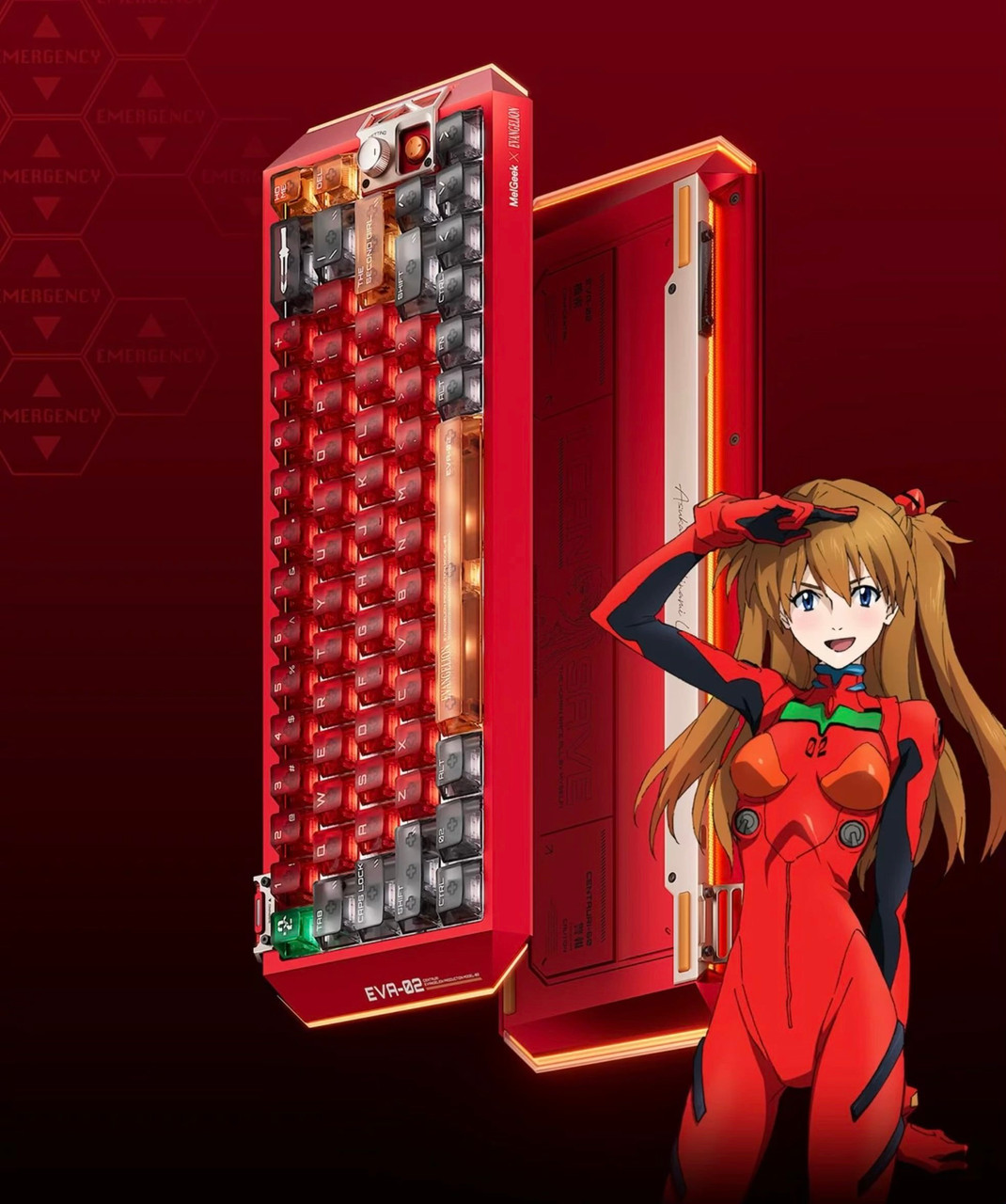 MelGeek Evangelion Centauri 60 EVA-01 Mechanic Gaming Keyboard