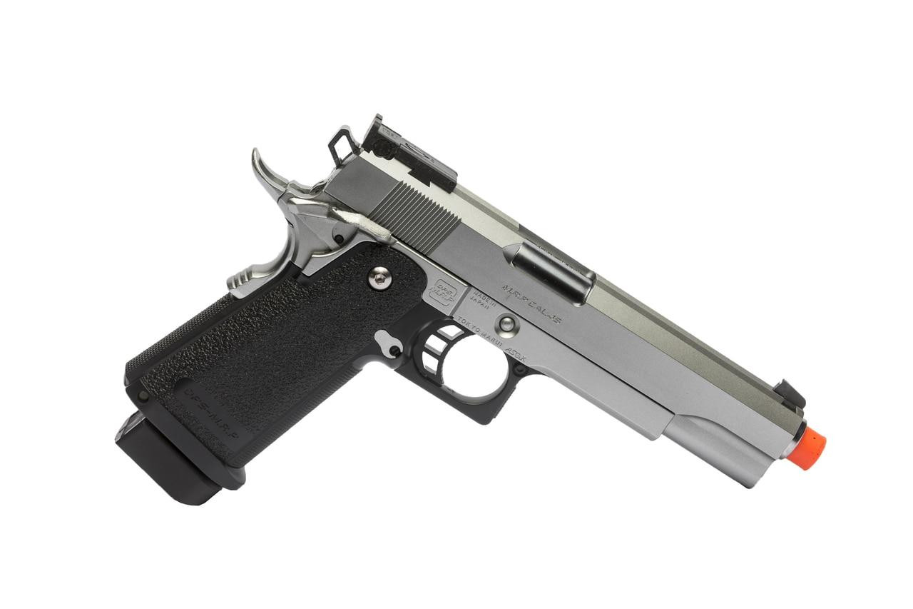 Tokyo Marui Hi-Capa 5.1 Gas Blowback Airsoft Pistol, stainless silver