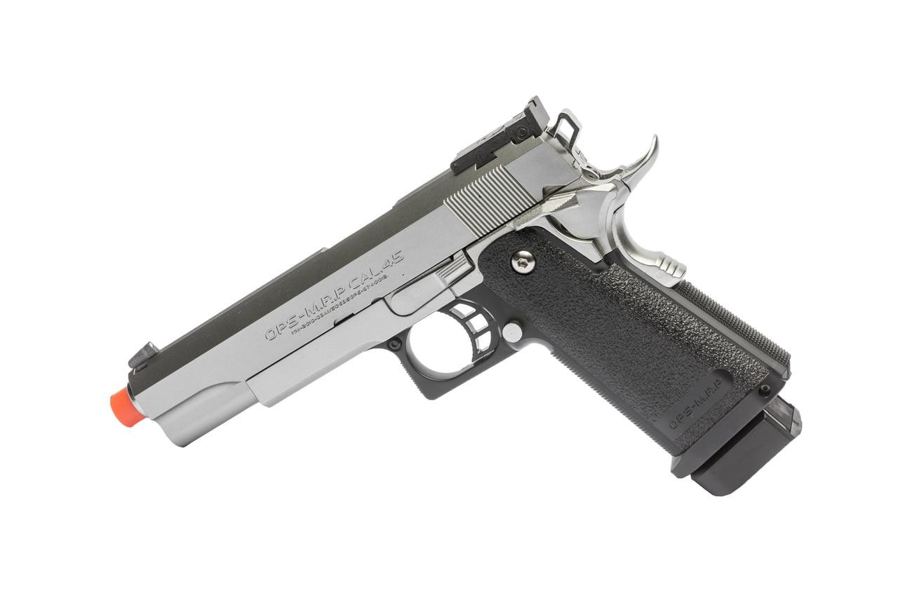 Tokyo Marui Hi-Capa 5.1 Gas Blowback Airsoft Pistol, stainless silver