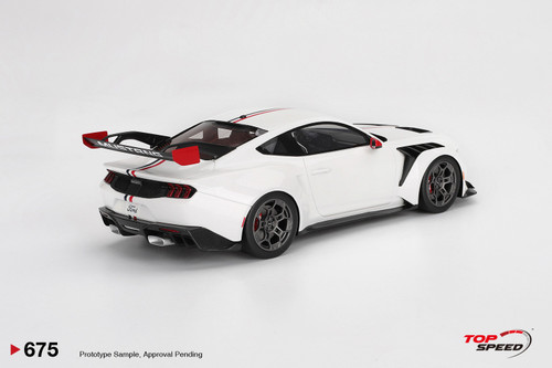 1/64 Mini GT Ford Mustang GTD Spirit of America (White) Diecast