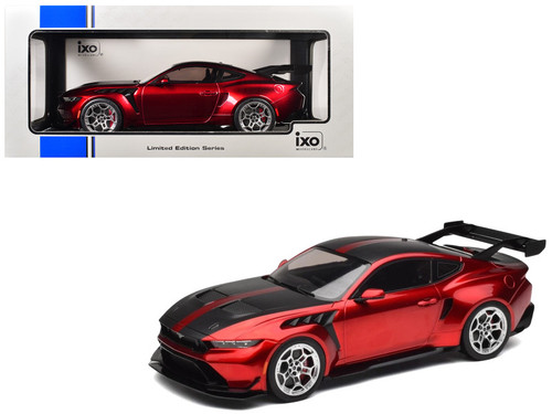 1/18 Ixo 2025 Ford Mustang GTD (Red & Black) Diecast Car Model