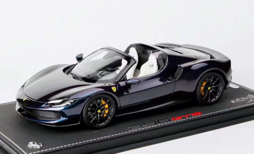 1/18 BBR Ferrari 296 GTS (New Black Daytona) Resin Car Model