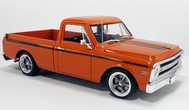 1/18 ACME 1969 Chevrolet C-10 Custom Yenko (Orange) Diecast Car