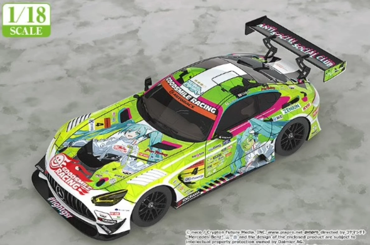 1/18 Goodsmile 2022 Mercedes-AMG Team Hatsune Miku Car Model