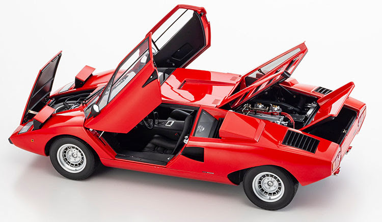 1/12 Kyosho Lamborghini Countach LP400 (Red) Diecast Car Model