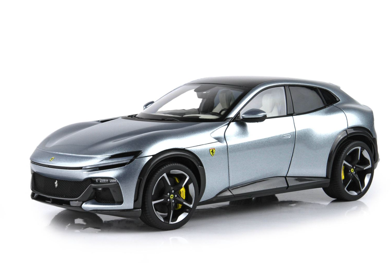 1/18 BBR Ferrari Purosangue with Panoramic Roof (Titanium Grey