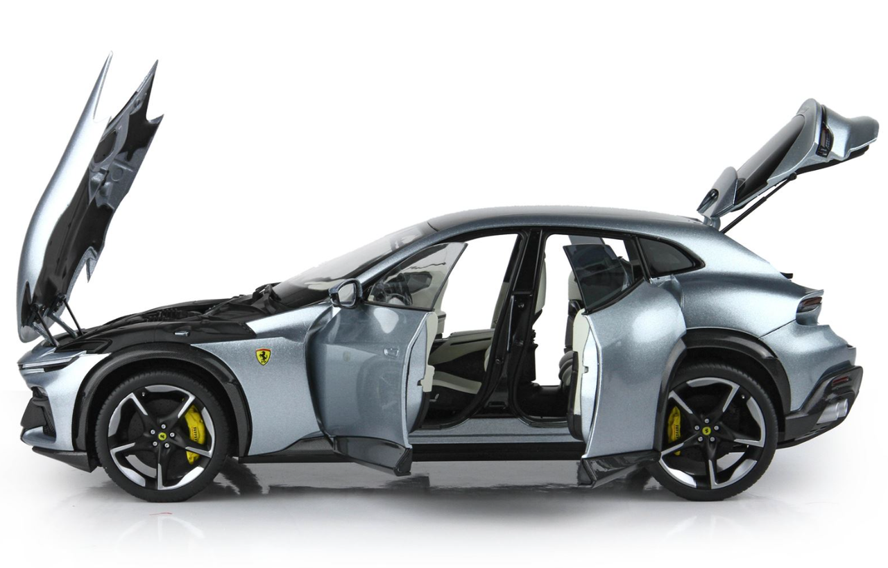 1/18 BBR Ferrari Purosangue with Panoramic Roof (Titanium Grey