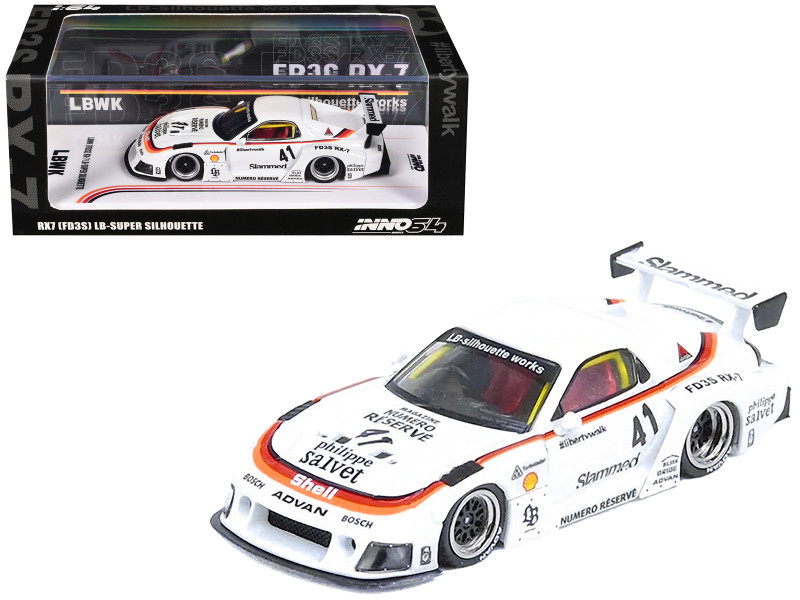 1/64 Inno64 Mazda RX-7 RX7 (FD3S) LB-Super Silhouette (White