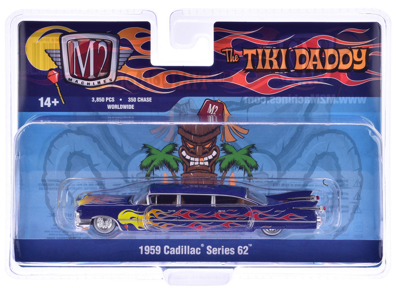 1/64 M2 Machines Auto-Stretch 1959 Cadillac 62 Stretch Custom Tiki