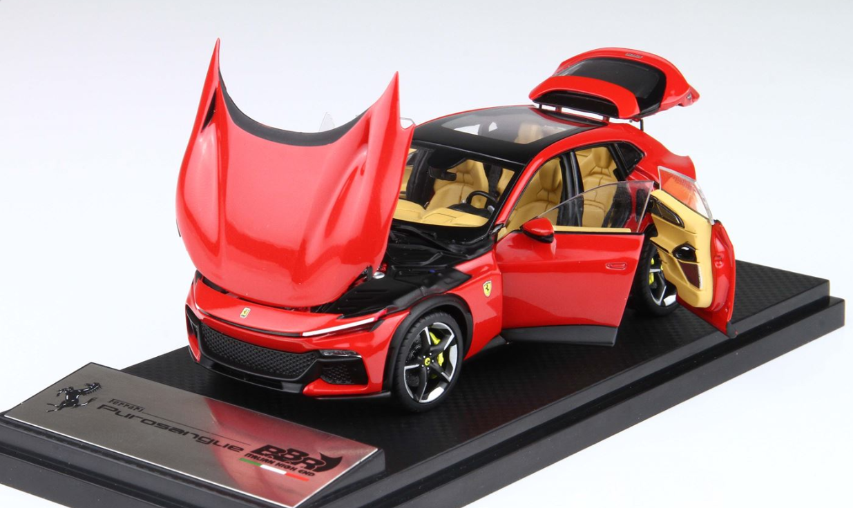 1/43 BBR Ferrari Purosangue (Rosso Corsa Red with Panoramic Roof
