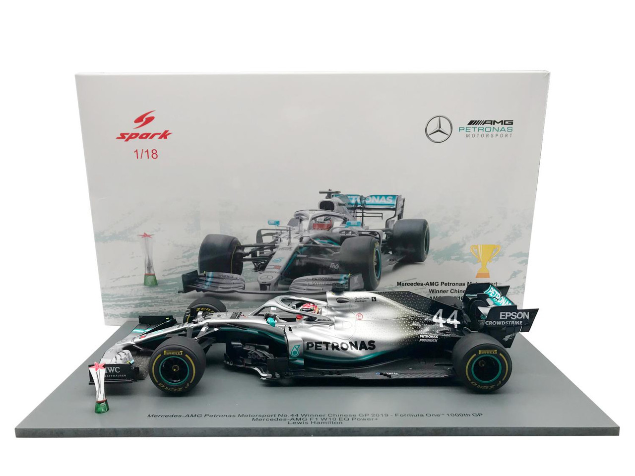 1/18 Spark Formula 1 Mercedes AMG Petronas 2019 Chinese GP Winner