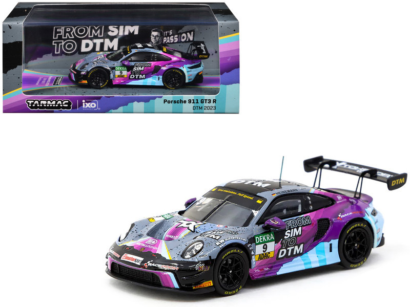 1/64 Tarmac Works Porsche 911 GT3 R DTM 2023 Tim Heinemann Diecast