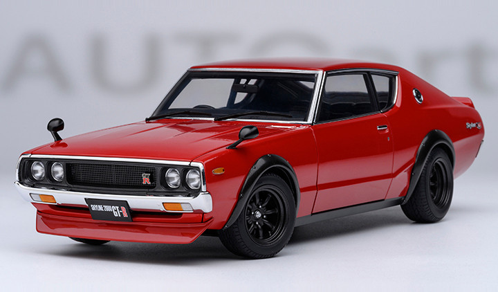1/18 AUTOart Nissan Skyline 2000 GT-R (KPGC110) Tuned Version (Red