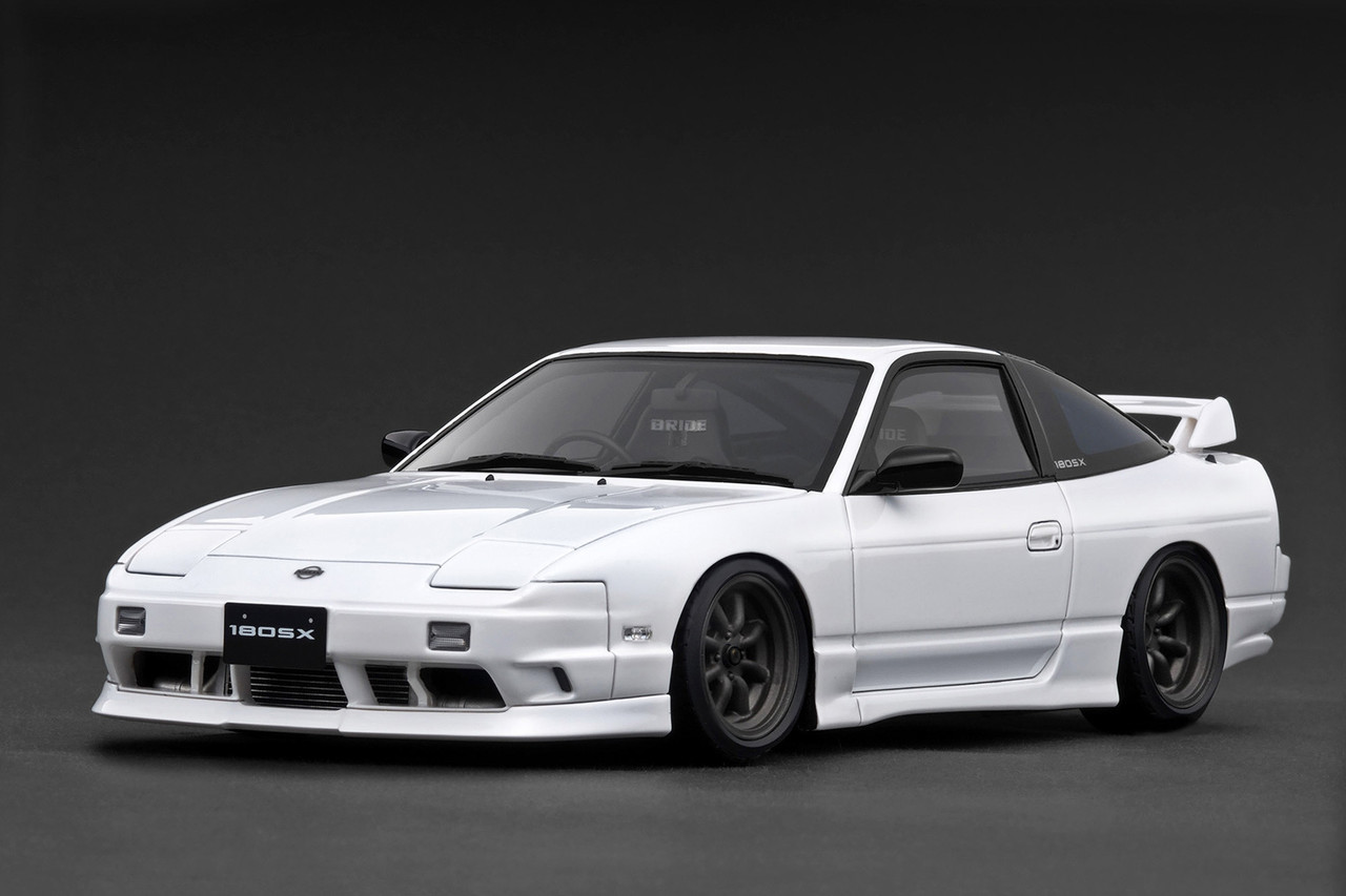 1/18 IG Ignition Model Nissan 180SX TYPE X (RPS13) (White) Car