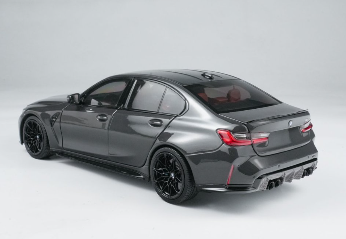 1/18 Minichamps 2024 BMW M3 G80 (Grey Metallic) Diecast Car Model