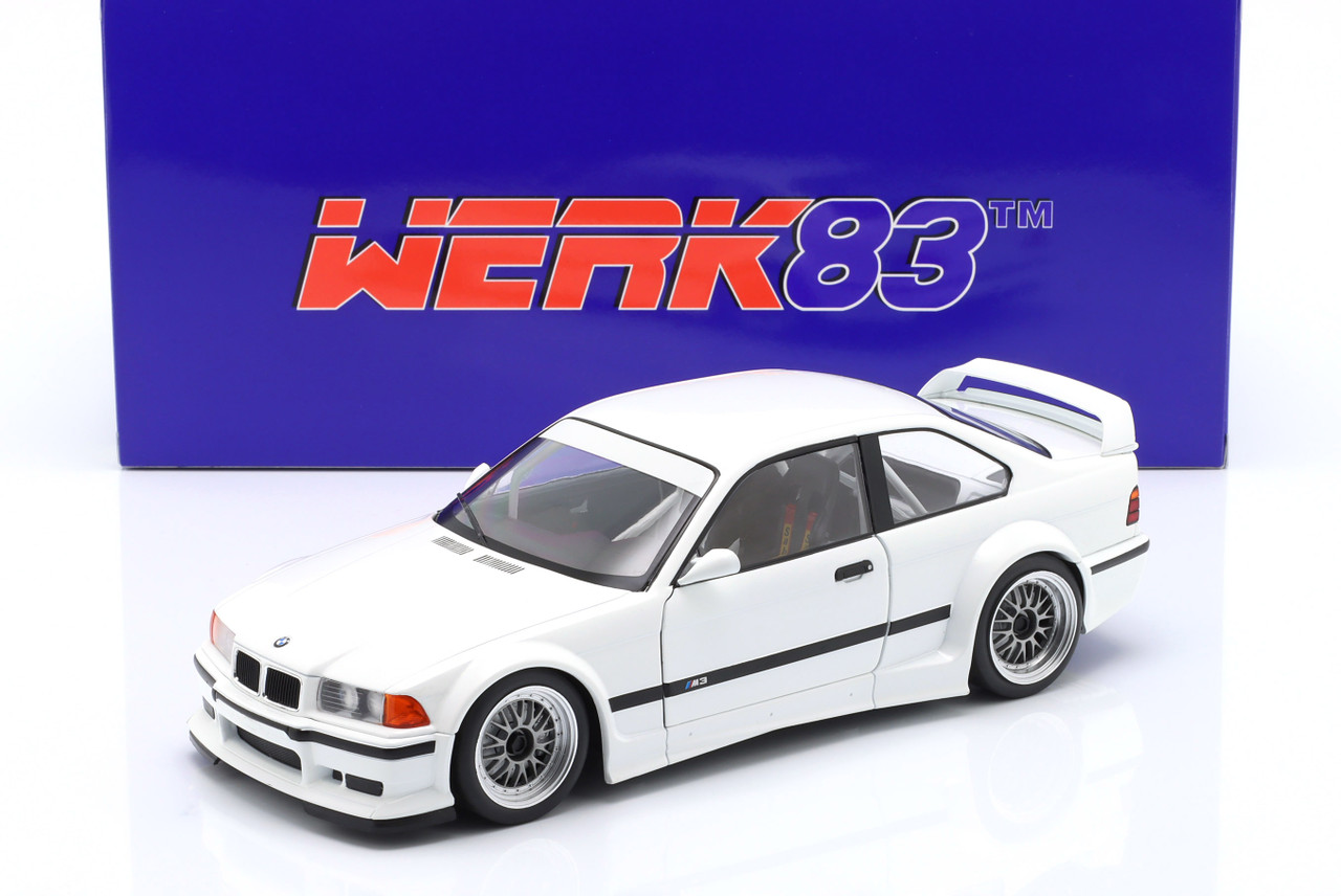1/18 Werk83 BMW M3 (E36) GTR Plain Body Version (White) Car Model