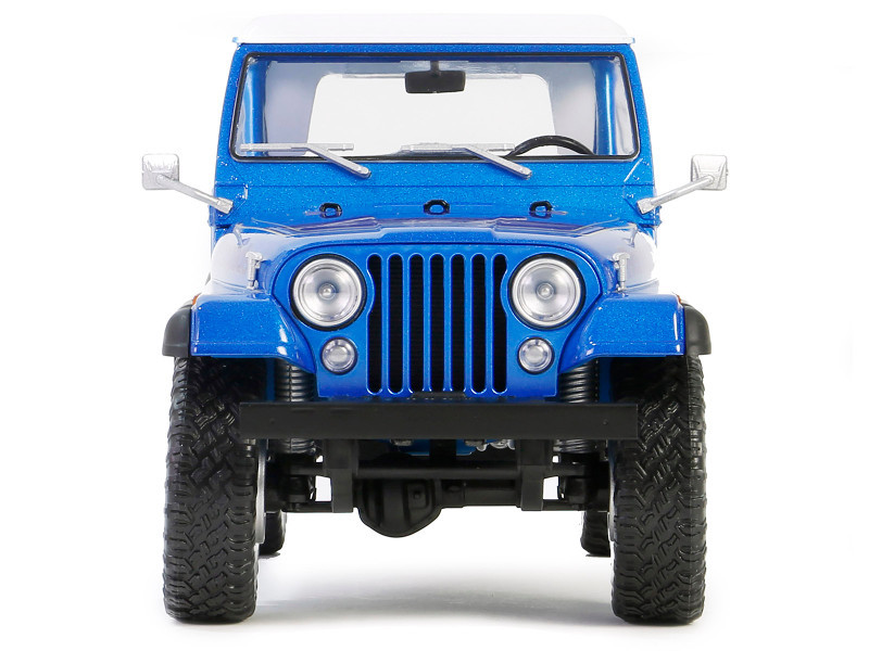Jeep CJ7 (1997) ファンクショナルドアダイキャストミニカーブルー青