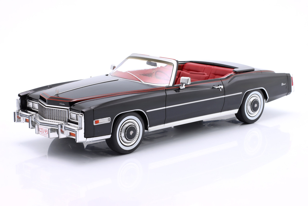 1/18 ModelCarGroup 1976 Cadillac Eldorado Convertible (Black) Car