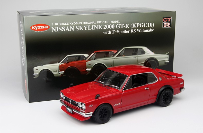 1/18 KYOSHO NISSAN SKYLINE 2000 GT-R GTR (KPGC10) w/ F SPOILER RS