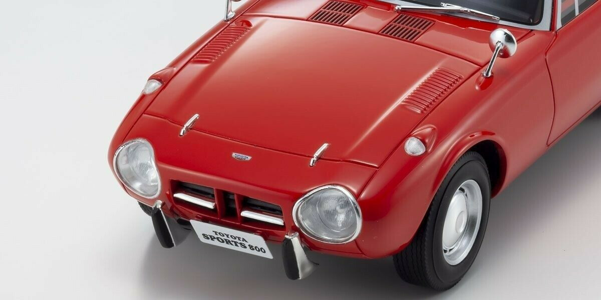 1/18 Kyosho Samurai Toyota Sports 800 Yotahachi Red Resin Car
