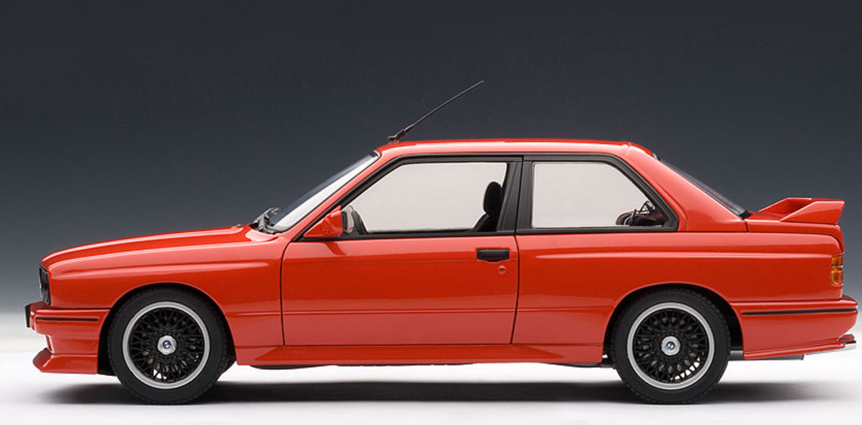 1/18 AUTOart 1990 BMW E30 M3 Sport Evolution (Red) Diecast Car