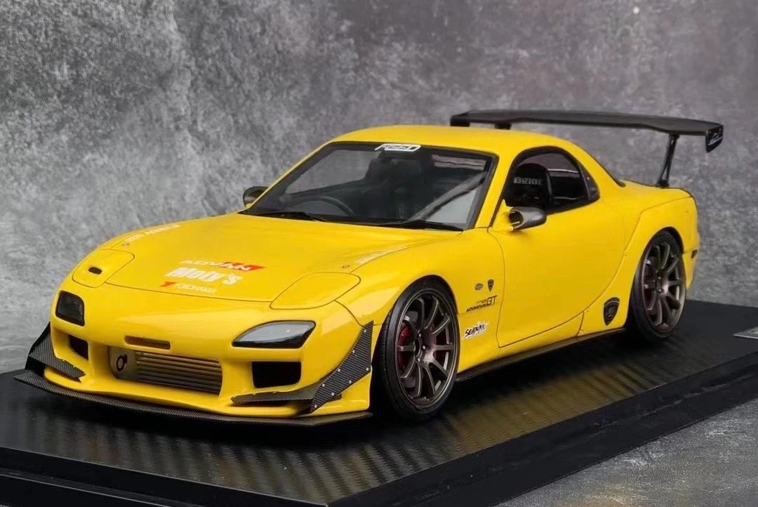 1/18 Ignition Model Mazda FEED RX-7 (FD3S) Yellow Resin Car Model