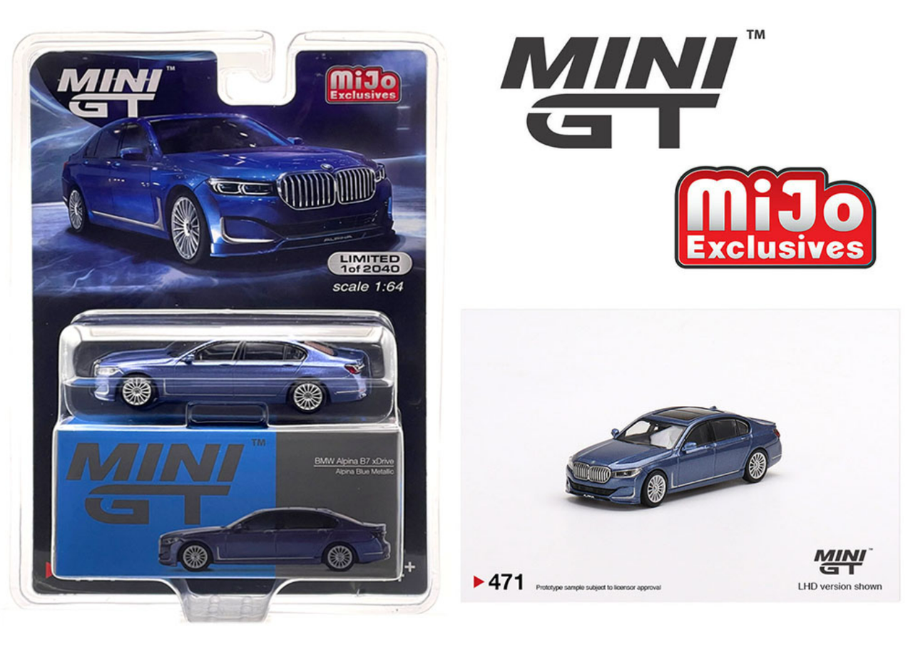 1/64 Mini GT BMW Alpina B7 xDrive Alpina (Blue Metallic) Diecast