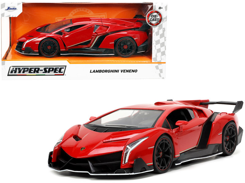 Lamborghini Veneno Red and Black 