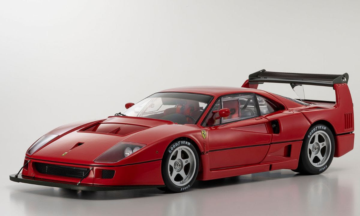 1/12 Kyosho 1989 Ferrari F40 Competizione (Red) Diecast Car Model