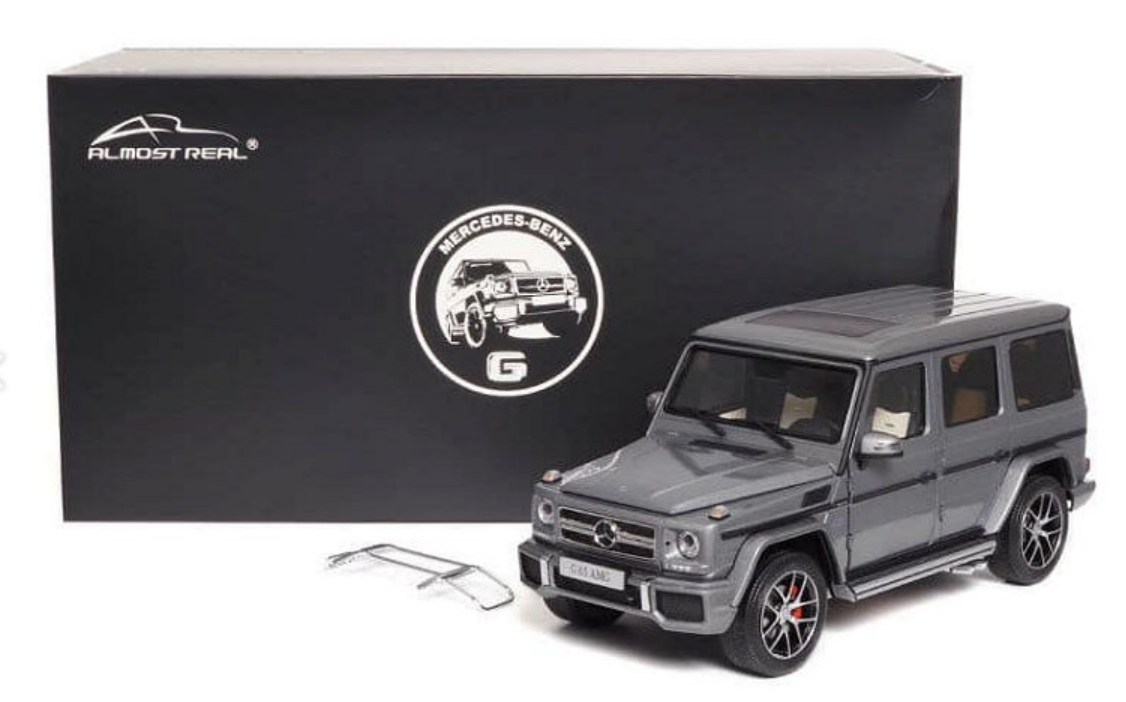 1/18 Almost Real Mercedes-Benz G65 AMG (W463) (Metallic Grey) Car