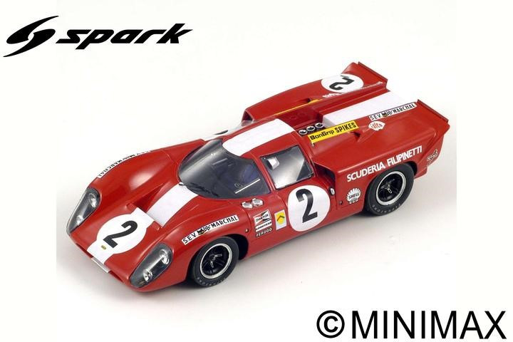 1/18 Spark 1969 Lola T70 Mk3B No.2 24H Le Mans J. Bonnier - M