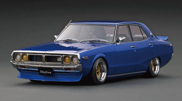 1/18 Ignition Model Nissan Skyline 2000 GT-X (GC110) Blue Metallic