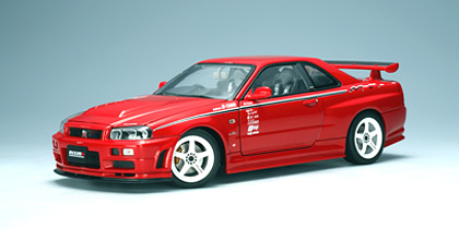AUTOart Red R34 GTR Skyline - 1/18 | LIVECARMODEL
