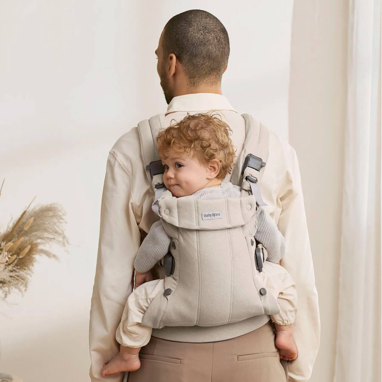 BabyBjorn Baby Carrier Harmony Woven Melange - Light Beige